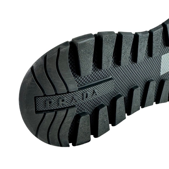 PRADA White Cloth Sock Women's High Top Sneakers Marked as 37 - 7US - Picture 13 of 13